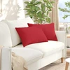 Sofa Pagalvės 2 vnt. audinys Raudona 60 x 40 cm