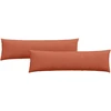 Sofa Pagalvės 2 pcs Raudona oranžinė 145 x 40 cm