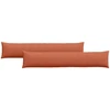 Sofa Pagalvės 2 pcs Raudona oranžinė 200 x 40 cm