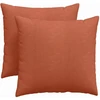 Sofa Pagalvės 2 pcs Raudona oranžinė 45 x 45 cm