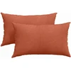 Sofa Pagalvės 2 vnt. Raudona oranžinė 50 x 30 cm