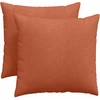 Sofa Pagalvės 2 pcs Raudona oranžinė 50 x 50 cm