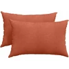 Sofa Pagalvės 2 pcs Raudona oranžinė 60 x 40 cm