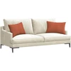 Sofa Pagalvės 2 vnt. Raudona oranžinė 60 x 40 cm