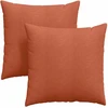 Sofa Pagalvės 2 pcs Raudona oranžinė 60 x 60 cm