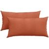 Sofa Pagalvės 2 pcs Raudona oranžinė 80 x 40 cm