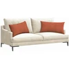 Sofa Pagalvės 2 vnt. Raudona oranžinė 80 x 40 cm