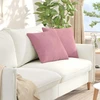 Sofa Pagalvės 2 pcs Rožinė 45 x 45 cm Kordūrinis audinys