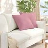 Sofa Pagalvės 2 pcs Rožinė 50 x 50 cm Kordūrinis audinys