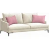 Sofa Pagalvės 2 vnt. Rožinė 60 x 40 cm Kordūrinis audinys
