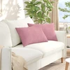 Sofa Pagalvės 2 pcs Rožinė 60 x 40 cm Kordūrinis audinys