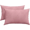 Sofa Pagalvės 2 pcs Rožinė 60 x 40 cm Kordūrinis audinys