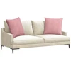 Sofa Pagalvės 2 vnt. Rožinė 60 x 60 cm Kordūrinis audinys