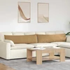 Sofa Pagalvės 2 pcs Ruda 145 x 40 cm Kordūrinis audinys