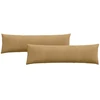 Sofa Pagalvės 2 pcs Ruda 145 x 40 cm Kordūrinis audinys