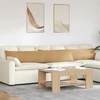 Sofa Pagalvės 2 pcs Ruda 200 x 40 cm Kordūrinis audinys
