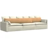Sofa Pagalvės 2 pcs Ruda 200 x 40 cm Kordūrinis audinys