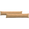 Sofa Pagalvės 2 pcs Ruda 200 x 40 cm Kordūrinis audinys