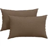 Sofa Pagalvės 2 vnt. audinys Ruda 50 x 30 cm