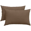 Sofa Pagalvės 2 pcs Ruda 60 x 40 cm audinys