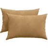 Sofa Pagalvės 2 vnt. Ruda 60 x 40 cm Kordūrinis audinys