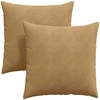 Sofa Pagalvės 2 pcs Ruda 80 x 80 cm Kordūrinis audinys