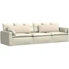 Sofa Pagalvės 2 pcs Smėlio 120 x 40 cm audinys