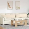 Sofa Pagalvės 2 vnt. audinys Smėlio 145 x 40 cm