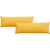 Sofa Pagalvės 2 pcs Šviesi geltona 120 x 40 cm