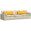 Sofa Pagalvės 2 pcs Šviesi geltona 120 x 40 cm