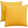 Sofa Pagalvės 2 pcs Šviesi geltona 45 x 45 cm