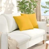 Sofa Pagalvės 2 pcs Šviesi geltona 45 x 45 cm