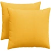 Sofa Pagalvės 2 pcs Šviesi geltona 50 x 50 cm