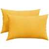 Sofa Pagalvės 2 pcs Šviesi geltona 60 x 40 cm