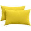 Sofa Pagalvės 2 vnt. audinys Šviesi geltona 60 x 40 cm