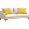 Sofa Pagalvės 2 pcs Šviesi geltona 70 x 50 cm