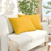 Sofa Pagalvės 2 pcs Šviesi geltona 70 x 50 cm