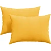 Sofa Pagalvės 2 pcs Šviesi geltona 70 x 50 cm