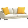 Sofa Pagalvės 2 pcs Šviesi geltona 80 x 80 cm