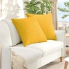 Sofa Pagalvės 2 pcs Šviesi geltona 80 x 80 cm