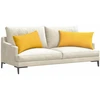 Sofa Pagalvės 2 pcs Šviesi geltona 80 x 40 cm