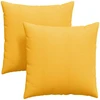 Sofa Pagalvės 2 pcs Šviesi geltona 80 x 80 cm