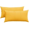 Sofa Pagalvės 2 pcs Šviesi geltona 80 x 40 cm