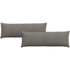 Sofa Pagalvės 2 pcs Šviesiai pilka 120 x 40 cm