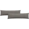 Sofa Pagalvės 2 pcs Šviesiai pilka 145 x 40 cm