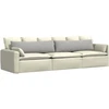 Sofa Pagalvės 2 vnt. audinys Šviesiai pilka 145 x 40 cm