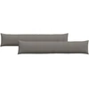 Sofa Pagalvės 2 pcs Šviesiai pilka 200 x 40 cm