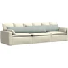 Sofa Pagalvės 2 vnt. Šviesiai pilka 200 x 40 cm
