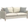Sofa Pagalvės 2 vnt. audinys Šviesiai pilka 45 x 45 cm