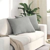 Sofa Pagalvės 2 vnt. audinys Šviesiai pilka 70 x 50 cm